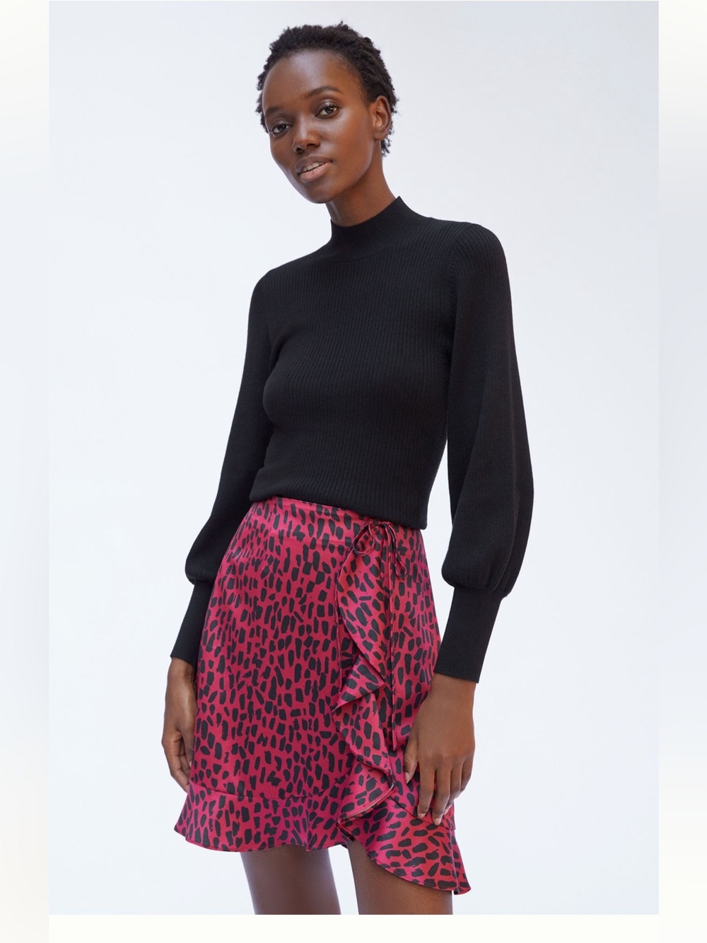 Anthropologie Hutch Desiree Ruffle Mini Skirt